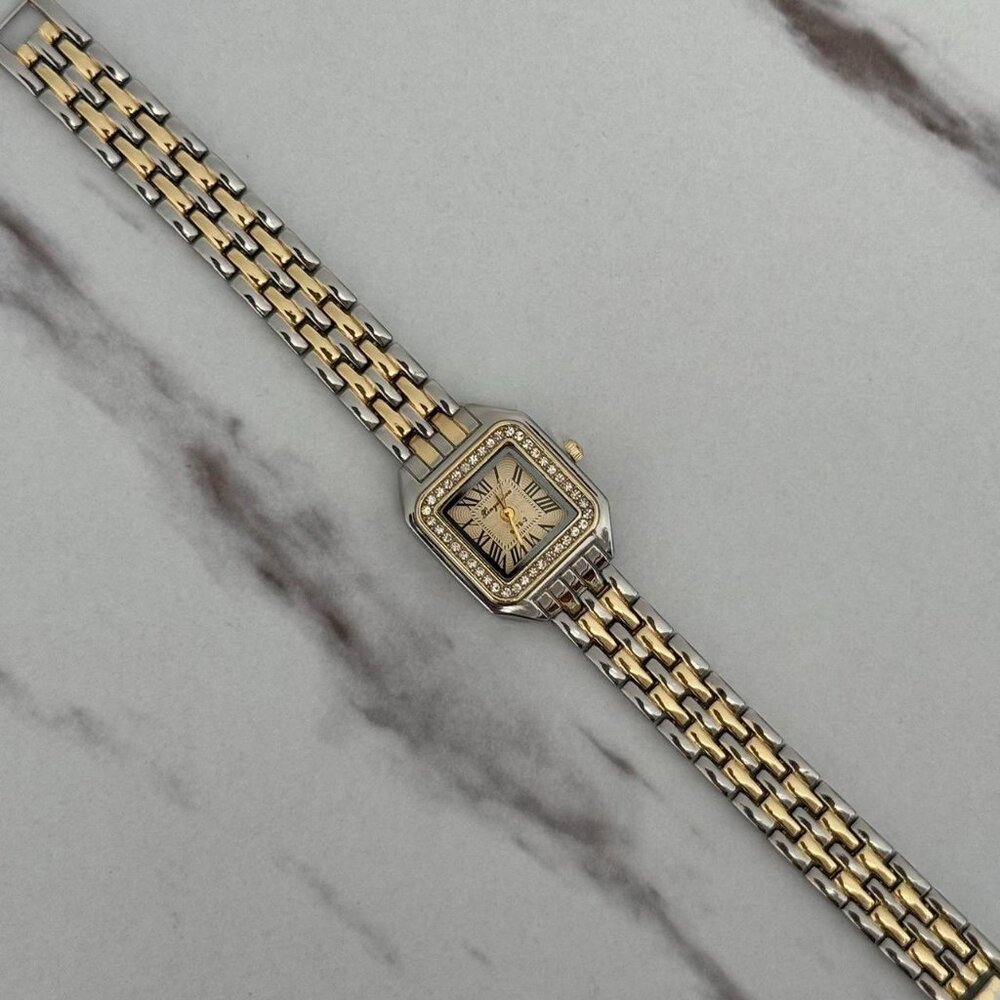 Sku0469 Casual Gold Silver Women Fashion Square Watch Stainless steel + gift bag - Picture 4 of 6